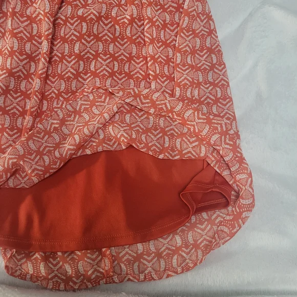 5/$20**Xhilartion Size XS Orange And White Mini Dress - Picture 4 of 5